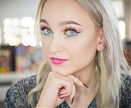 Colourful makeup, tutorial w wykonaniu Dominiki Truszkowskiej
