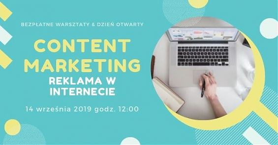 Content marketing - animowane grafiki w social media. Bezpłatne warsztaty i Dzień Otwarty Warszawskiej Szkoły Reklamy. 14 IX 2019, godz. 12:00